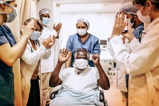 patient in wheelchair