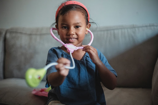 Child playing doctor