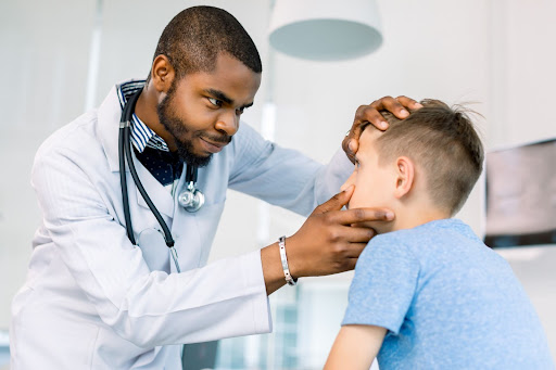 Doctor checking patient